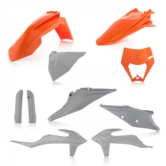Комплект пластику 7 ACERBIS KTM EXC/EXCF 125-500 20-21 (Orange/Grey)