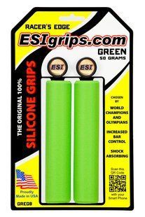 Купить Грипсы ESI Racer's Edge Green (зеленые) с доставкой по Украине
