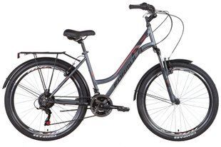 Купити Велосипед ST 26" Formula OMEGA AM Vbr із багажником зад St, з крилом St 2022 темно-сірий з червоним м M (160-175 см) з доставкою по Україні