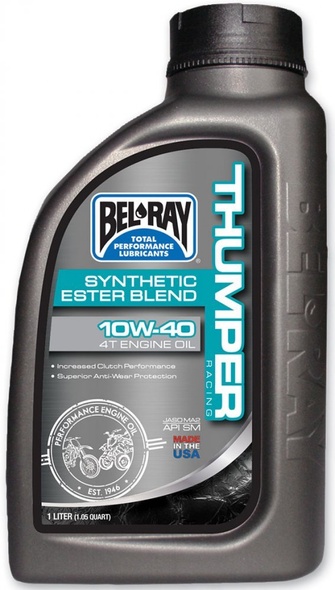 Олія моторна Bel Ray THUMPER RACING SYNTHETIC ESTER (1л), 15w-50