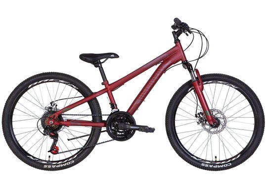 Купити Велосипед 24" Discovery RIDER AM DD 2022 Розмір 11.5" червоно-чорний (м) з доставкою по Україні