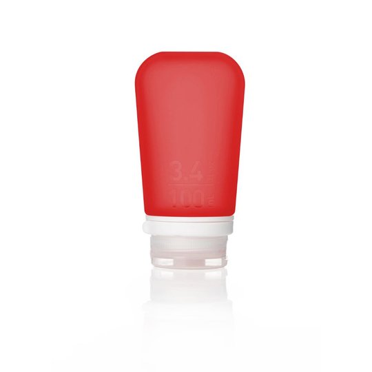 Силиконовая бутылочка Humangear GoToob + Large red (червоний)