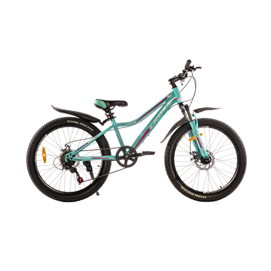 Купити Велосипед Cross SMILE 24" 12" Зелений-Білий з доставкою по Україні