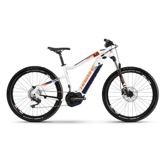 Купити Електровелосипед Haibike SDURO HardSeven 5.0 i500Wh 10 s. Deore 27.5", рама L, біло-оранжево-синій, 2020 з доставкою по Україні