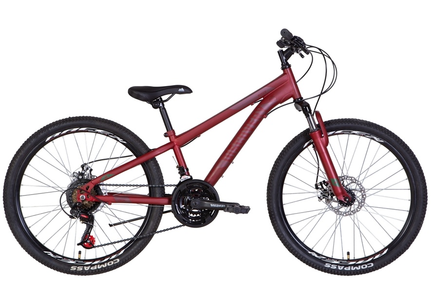 Купити Велосипед 24" Discovery RIDER AM DD 2022 Розмір 11.5" червоно-чорний (м) з доставкою по Україні
