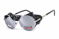 Очки защитные Global Vision Aviator-5 (silver mirror) зеркальные серые со съёмным уплотнителем