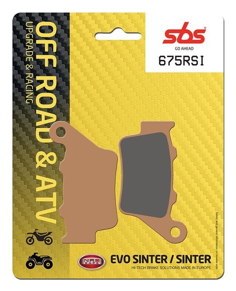 Колодки гальмівні SBS Racing Brake Pads, EVO Sinter/Sinter (671RSI)