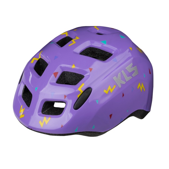 Шлем KLS Zigzag детский фиолетовый XS (45-50 cм), Детские