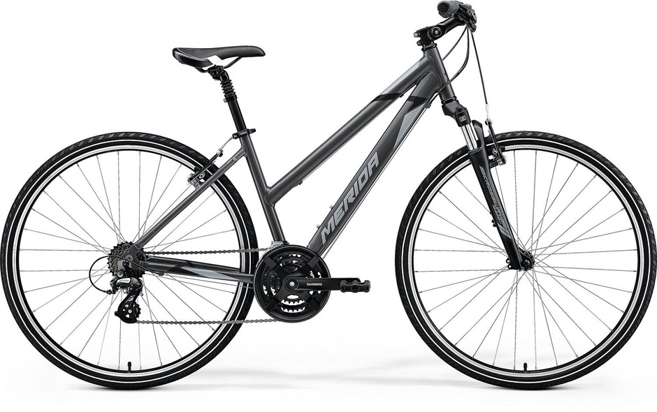 Купить Велосипед Merida CROSSWAY 10-V, L(55) SILK ANTHRACITE(GREY/BLACK), S/M (155-170 см) с доставкой по Украине