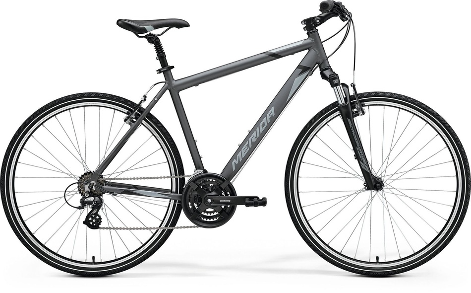 Купить Велосипед Merida CROSSWAY 10-V, L(55) SILK ANTHRACITE(GREY/BLACK), S/M (155-170 см) с доставкой по Украине