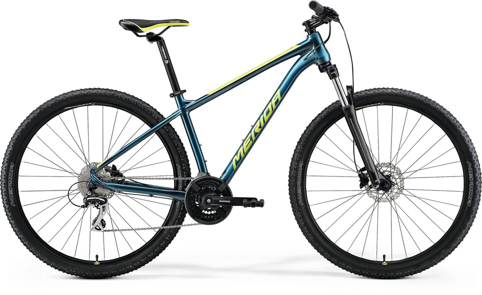 Купить Велосипед Merida BIG.SEVEN 20-2X, L (18.5), TEAL-BLUE(LIME), L (170-185 см) с доставкой по Украине