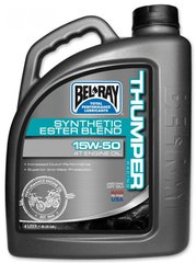 Олія моторна Bel Ray THUMPER RACING SYNTHETIC ESTER 4T (4л), 15w-50