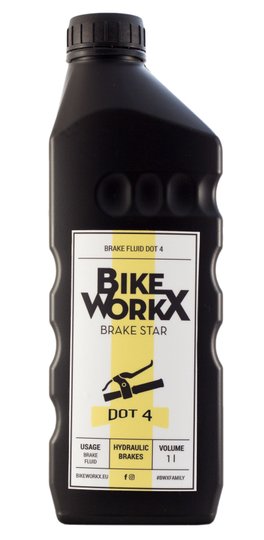 Купити Тормозная жидкость BikeWorkX Brake Star DOT 4 1л. з доставкою по Україні