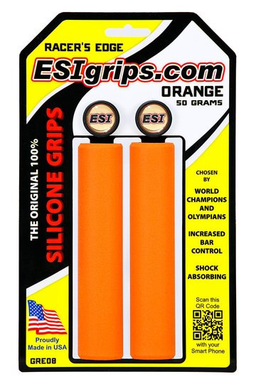 Купити Грипсы ESI Racer's Edge Orange (оранжевые) з доставкою по Україні