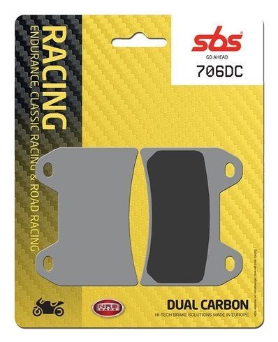 Тормозные колодки SBS Road Racing Front Brake Pads, Dual Carbon (960DC)