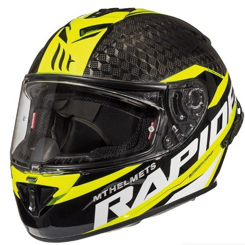Шлем MT Rapide Pro Carbon Grey/Yellow/White, S