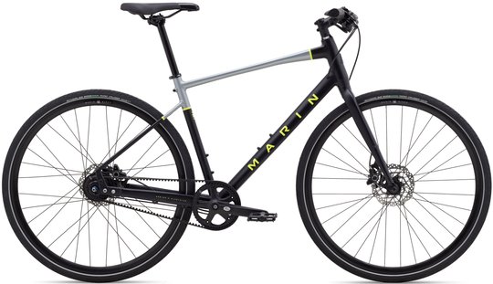 Купить Велосипед 28" Marin PRESIDIO 3 2022 Satin Black/Charcoal/Gloss Hi-Vis Yellow XL (180-195 см) с доставкой по Украине