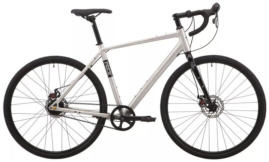 Купити Велосипед міський 28" Pride Caferacer L" рама 2022, сріблястий з доставкою по Україні