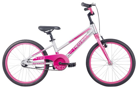Купити Велосипед 20" Apollo NEO girls Brushed Alloy / Pink / Dark Pink Fade з доставкою по Україні