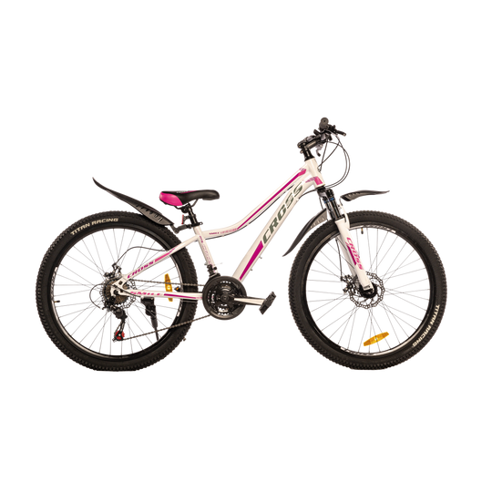 Купить Велосипед Cross SMILE 26" 13" Білий-Рожевий с доставкой по Украине
