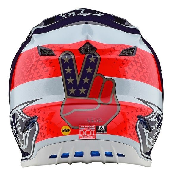 МотоШолом TLD SE4 POLYACRYLITE [FREEDOM RED / WHITE] M