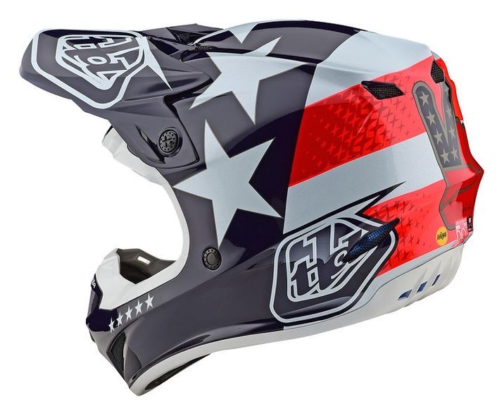МотоШолом TLD SE4 POLYACRYLITE [FREEDOM RED / WHITE] M