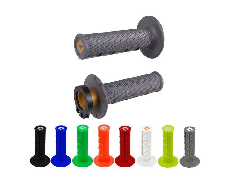 Мото Гріпси ODI MX V2 MX Lock-On Half-Waffle Graphite