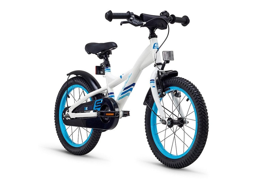 Купить SCOOL велосипед для мальчика XXlite 16"стальной 1sp белый/голубой с доставкой по Украине