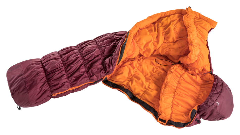 Спальний мішок Deuter Exosphere -6° SL колір 5905 maron-mango лівий, 1 - 1.5 кг, 1 - 1.5 кг