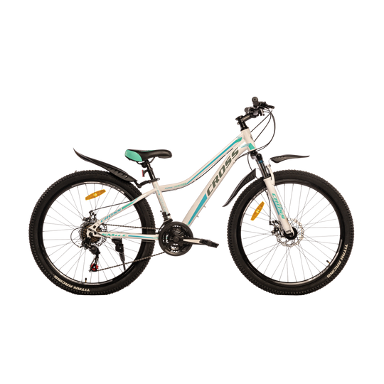 Купити Велосипед Cross SMILE 26" 13" Білий-Зелений з доставкою по Україні