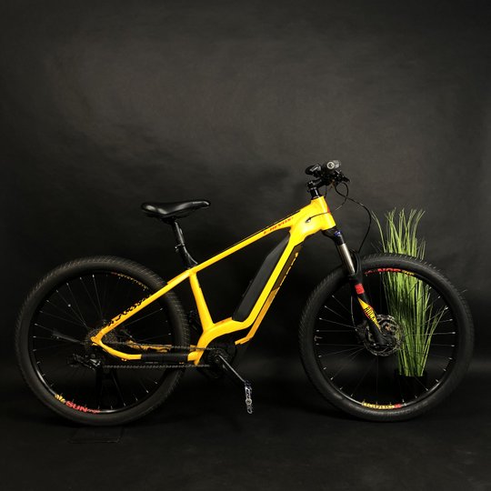 Купити Велосипед вживаний 27,5" Bergamonr e-bike M рама, жовтий (із зарядкою) з доставкою по Україні