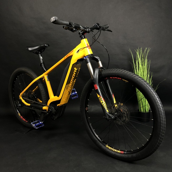 Купити Велосипед вживання 27,5" Bergamonr e-bike M рама, жовтий (із зарядкою) з доставкою по Україні