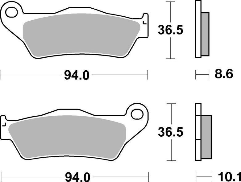 Тормозные колодки SBS Performance Rear Brake Pads, Sinter (742LS)