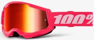 Очки 100% STRATA 2 Goggle (Pink), Mirror Red Lens