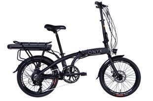 Купити Велосипед з електроприводом 20" алюміній Dorozhnik eONYX рама-12,5" 48B 12.5А*г з кріпл. до багажн. 500Вт задн. чорний (матовий) з крилом St 2024 з доставкою по Україні