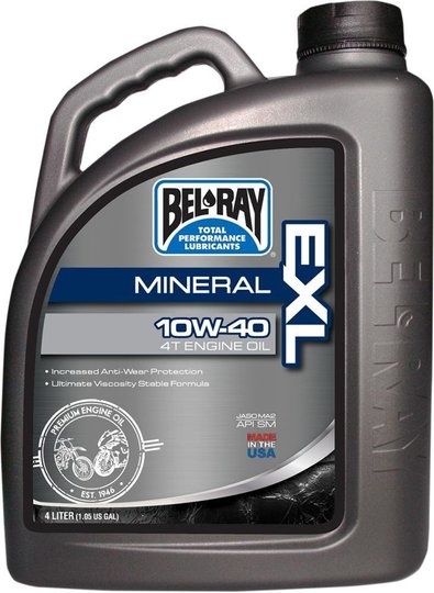 Масло моторне Bel-Ray EXL Mineral 4T Engine Oil (4л), 20w-50
