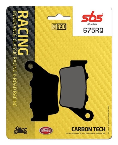 Колодки гальмівні SBS Racing Brake Pads, Carbon Tech (742RQ)