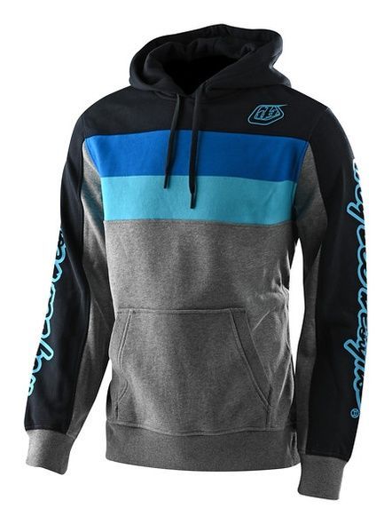 Худые TLD Block Signature PO Hoodie [Gray Heather/Blue] Размер XL