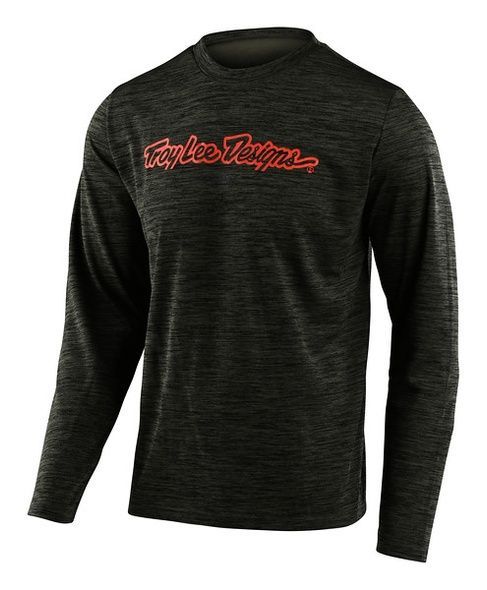 Купить Джерси TLD Flowline L/S Jersey [Signature Heather Green/Tangerine] Размер S с доставкой по Украине