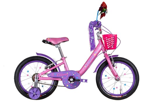 Купити Велосипед дитячий 16" Formula CHERRY ST рама-8,5" 2022, рожевий з сирим з крилом та кошиком з доставкою по Україні