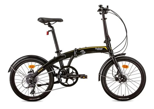 Велосипед Outleap Zion 20", рама L, складной, 2022, черный, L (170-185 см)