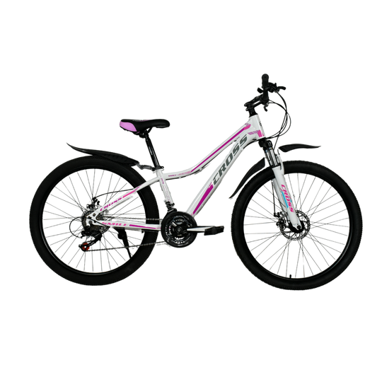 Купить Велосипед Cross SMILE 26" 13" Білий-Фіолетовий с доставкой по Украине
