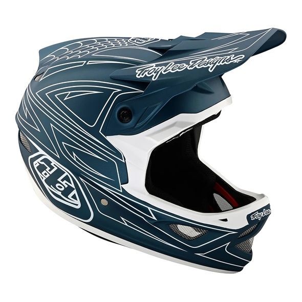 Купити Вело шолом TLD D3 FIBERLITE HELMET SpiderStripe [Blue] XL з доставкою по Україні