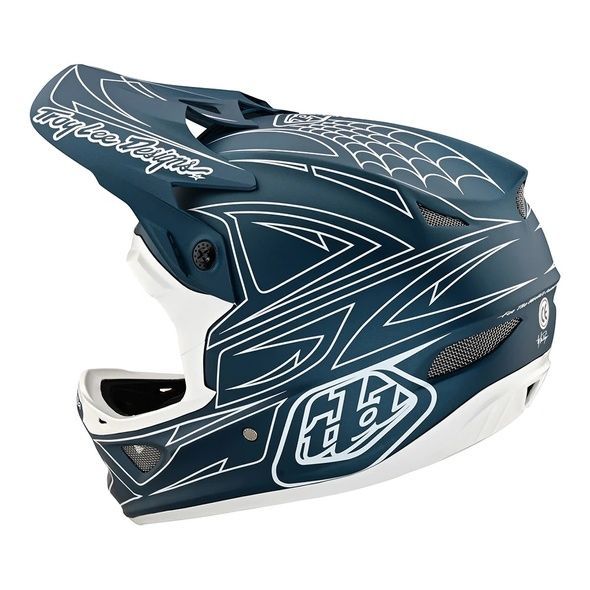 Купити Вело шолом TLD D3 FIBERLITE HELMET SpiderStripe [Blue] XL з доставкою по Україні