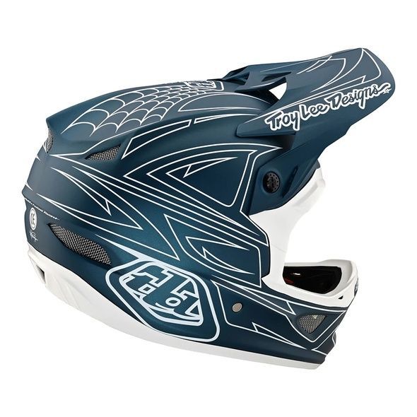 Купити Вело шолом TLD D3 FIBERLITE HELMET SpiderStripe [Blue] XL з доставкою по Україні