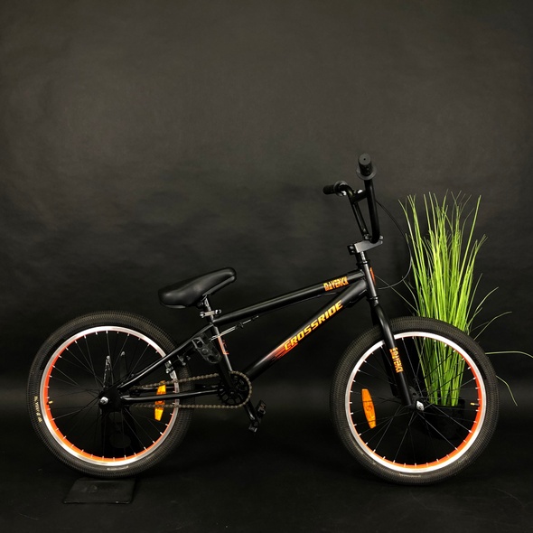 Купить Велосипед BMX 20" Crossride Maverick 19,25 рама 2020, черно оранжевый с доставкой по Украине