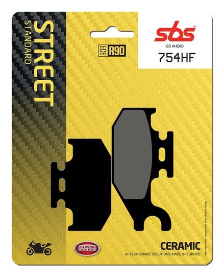 Колодки гальмівні SBS Standard Brake Pads, Ceramic (754HF)