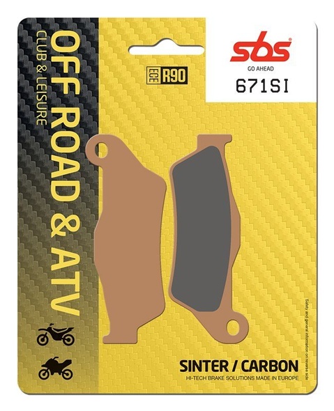 Колодки гальмівні SBS Sport Brake Pads, Sinter/Carbon (674SI)