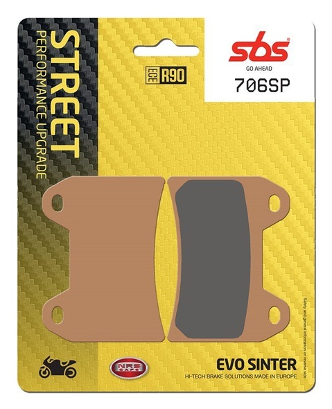 Колодки гальмівні SBS Upgrade Brake Pads, EVO Sinter (828SP)
