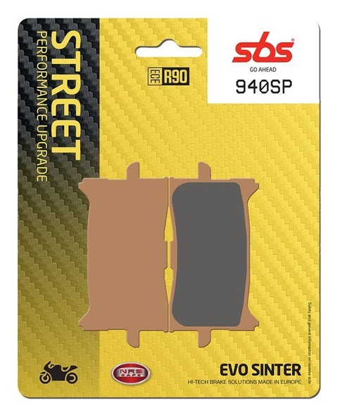 Колодки гальмівні SBS Upgrade Brake Pads, EVO Sinter (828SP)